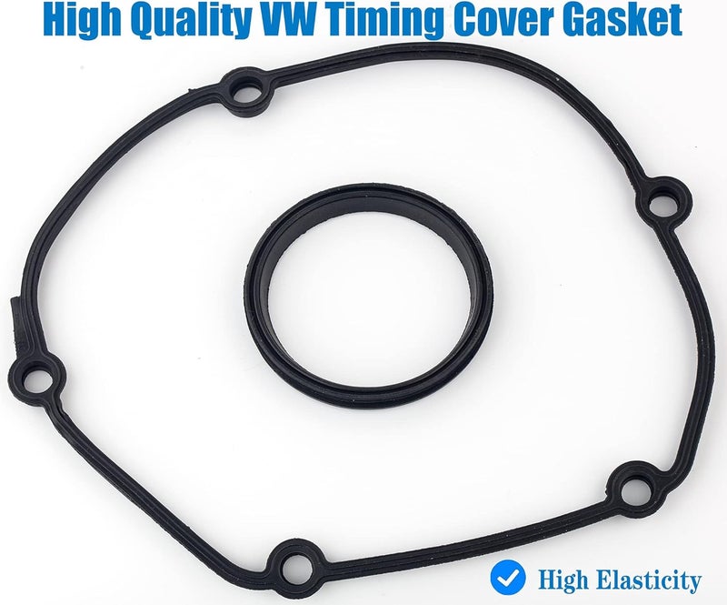 JSDAN Store غطاء سلسلة التوقيت العلوي من الألمنيوم مع حشوة لسيارات VW Beetle CC EOS Golf GTI Jetta Passat Tiguan AUDI A3 A4 A5 A6 ALLROAD Q3 Q5 TT EA888 2.0L غطاء التوقيت 06H103269C. - Image 4