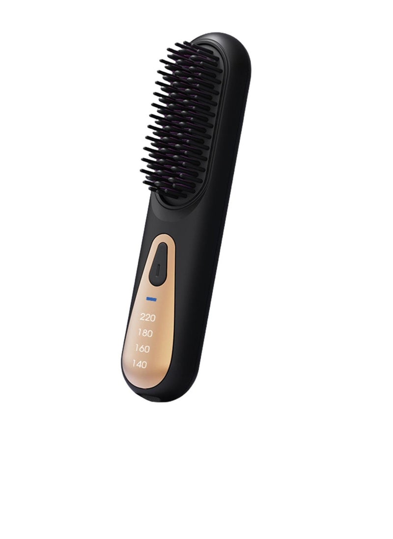 Hair Straightener Brush Heated Straightening Brush, for Smooth Frizz-Free Women Hair, Hair Straightener Brush, Rechargeable -Purpose Curling Iron Comb, Heat Pressing Combs for Women, Girls - Image 1