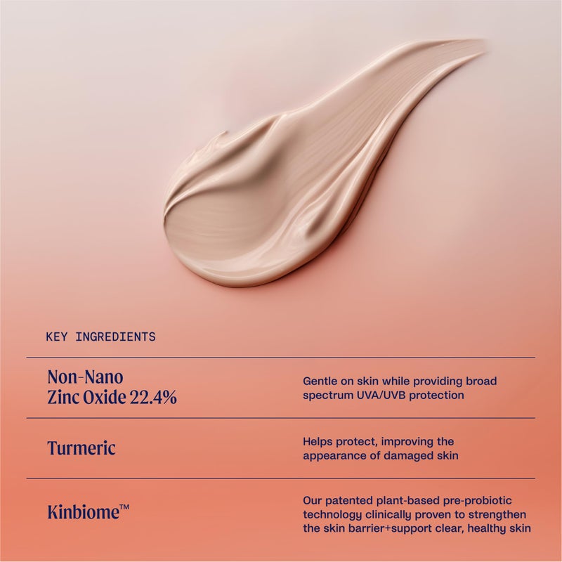 Kinship Zinc Oxide Mineral Sunscreen for Face Self Reflect SPF 32 | Vegan, Reef Safe, Non Toxic Eczema Sunscreen for Sensitive Skin | Sunblock Face Moisturizer with SPF (1.75 oz) - Image 3
