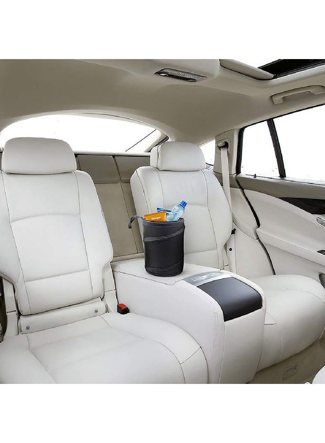 WAGAN Waterproof Easy Installation Travel Portable Car Trash Can Black 1.4 x 7.8 x 8.2 Inch 2121 - Image 2