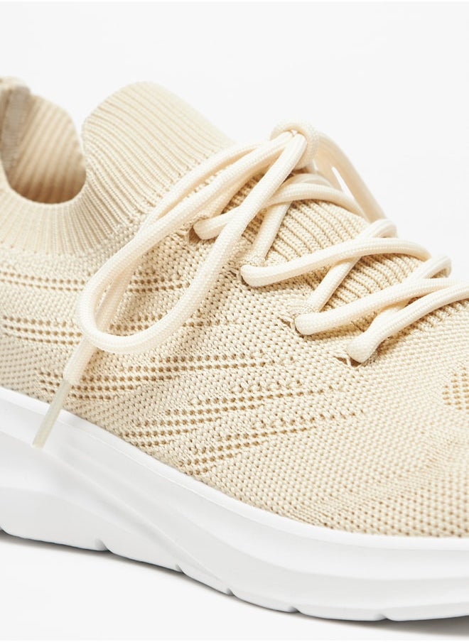 Oaklan by Shoexpress - Women's Textured Lace-Up Sports Shoes - Image 1
