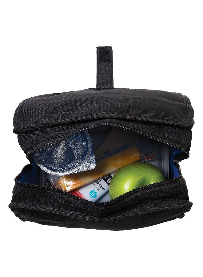 PackIt Freezable Lunch Bag, Black, Built with EcoFreeze Technology, Foldable, Reusable, Zip and Fold Closure with Buckle Handle, Perfect for School and Office Lunches - Image 5