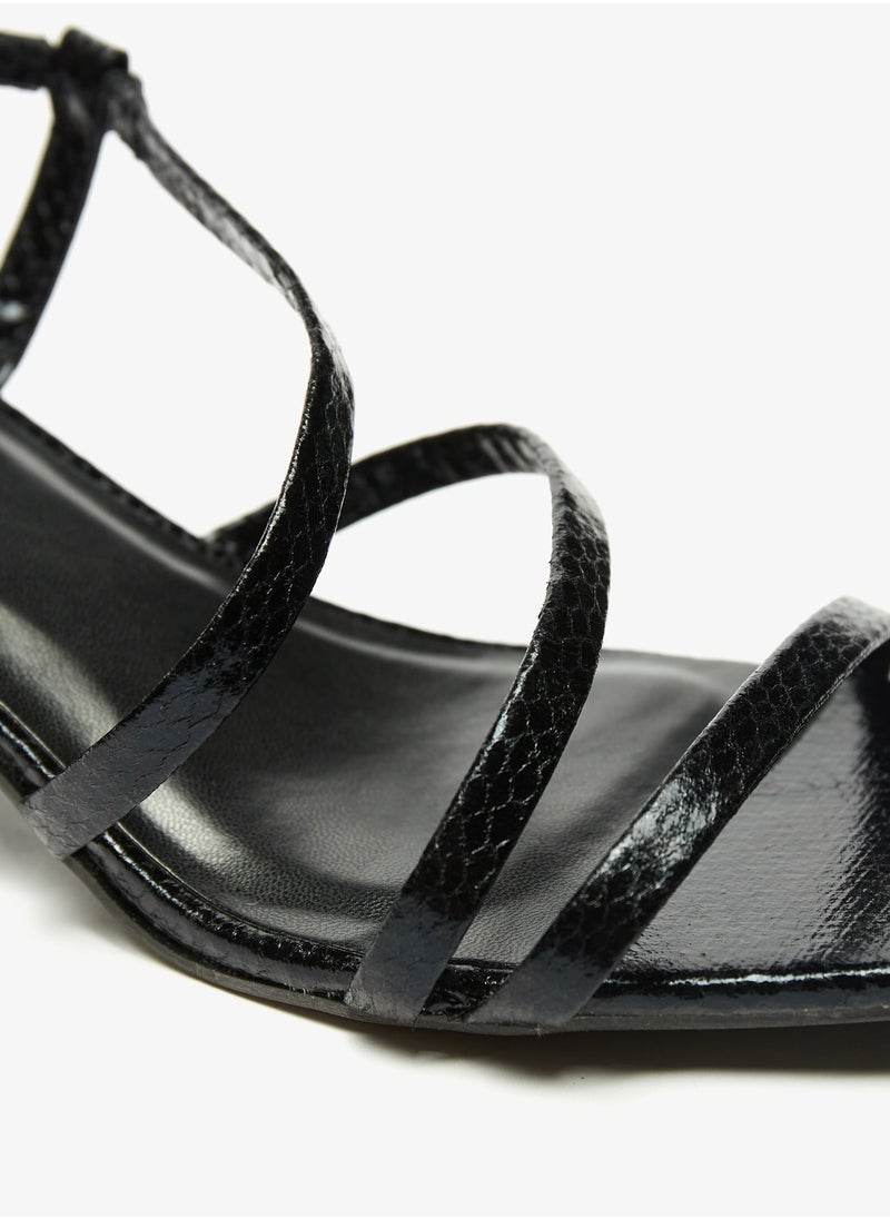 Flora Bella By Shoexpress - Womens Square Toe Slingback Strap Sandals with Block Heels - Image 1