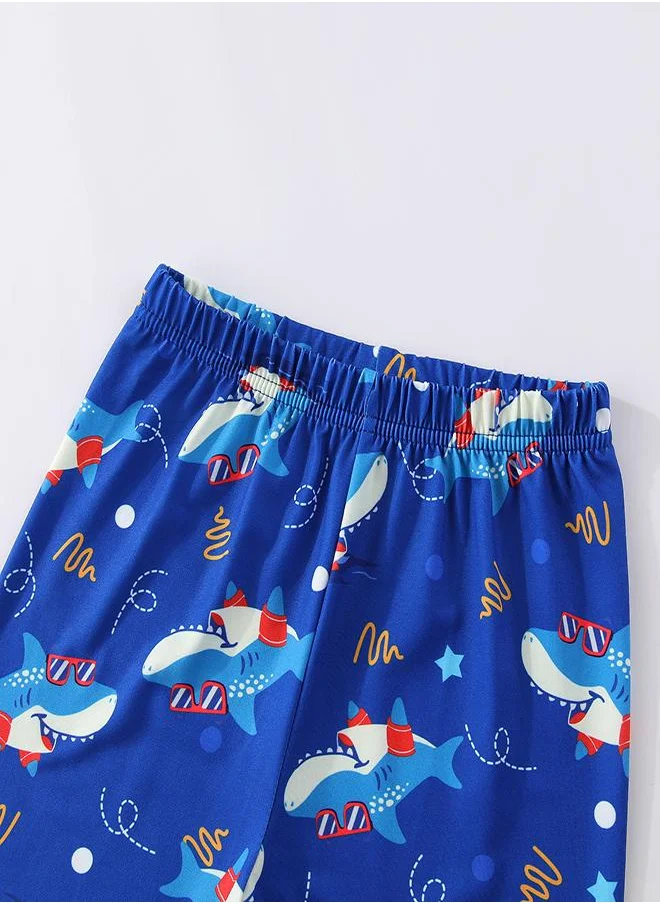 babyqlo Deep Sea Shark Glow-in-the-Dark PJs for Boys