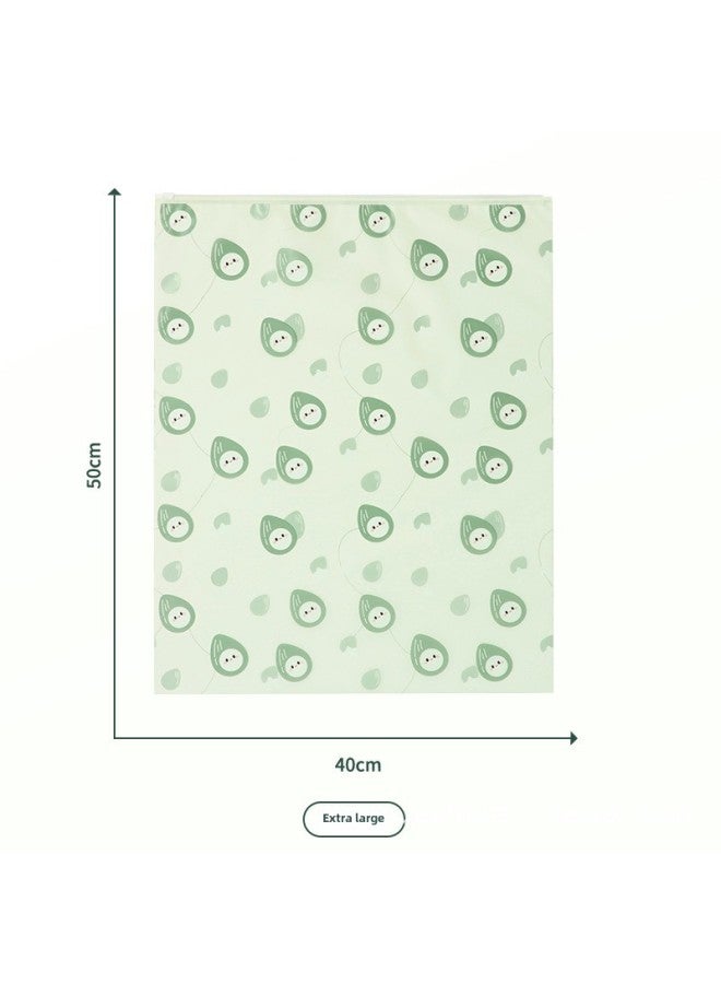 Nut Travel Storage Bag Clothes Tidy Bag Portable Frosted Waterproof Sealed Bag Luggage Clothes-Specification:40*50 Green - Image 1