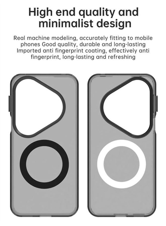 general Clear Case Compatible with Huawei Pura 80 Pro, Compatible with Mag-Safe, Shockproof Military-Grade Protection, Yellowing Resistant, Magnetic Classic Hybrid Case - Image 4