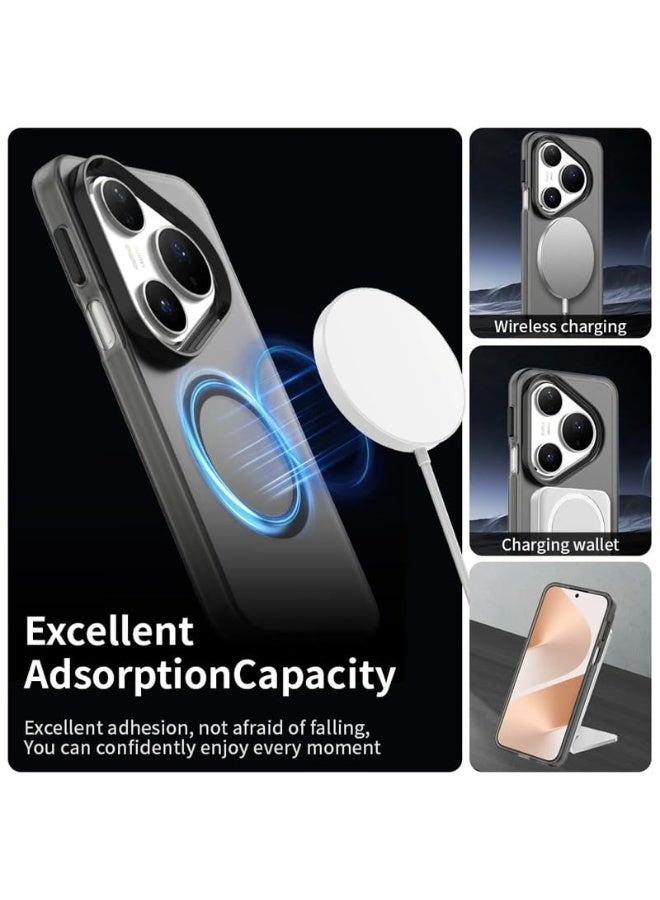 general Clear Case Compatible with Huawei Pura 80 Pro, Compatible with Mag-Safe, Shockproof Military-Grade Protection, Yellowing Resistant, Magnetic Classic Hybrid Case - Image 2