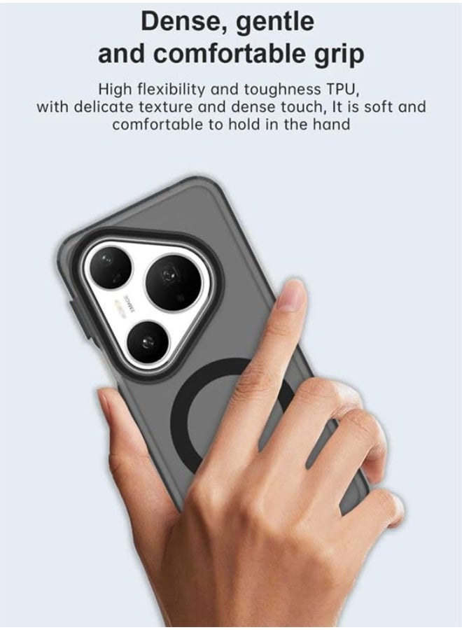 general Clear Case Compatible with Huawei Pura 80 Pro, Compatible with Mag-Safe, Shockproof Military-Grade Protection, Yellowing Resistant, Magnetic Classic Hybrid Case - Image 5
