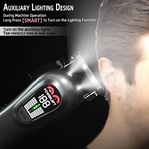 TCMKY Hair Clippers for Men Professional Hair Trimmer for Men Cordless&Corded Barber Clippers for Hair Cutting & Grooming.Rechargeable Hair Trimmer Kit for Household(Silvery) - Image 3