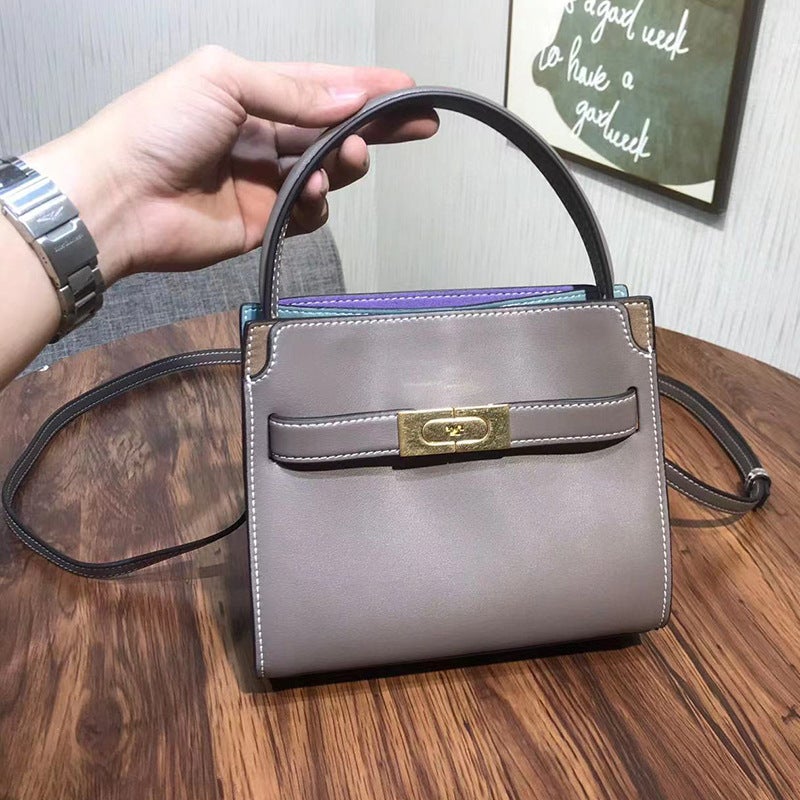 New Style Tb Large And Small Mini Shoulder Satchel Crossbody Pebbled Calfskin Gold Brick Tote Women'S Bag - Image 1