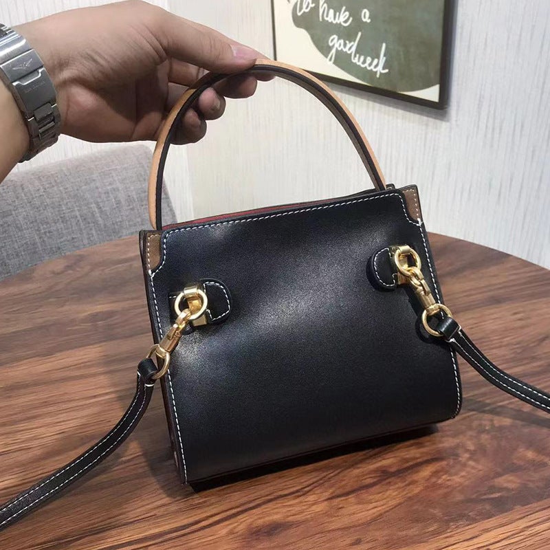 New Style Tb Large And Small Mini Shoulder Satchel Crossbody Pebbled Calfskin Gold Brick Tote Women'S Bag - Image 3