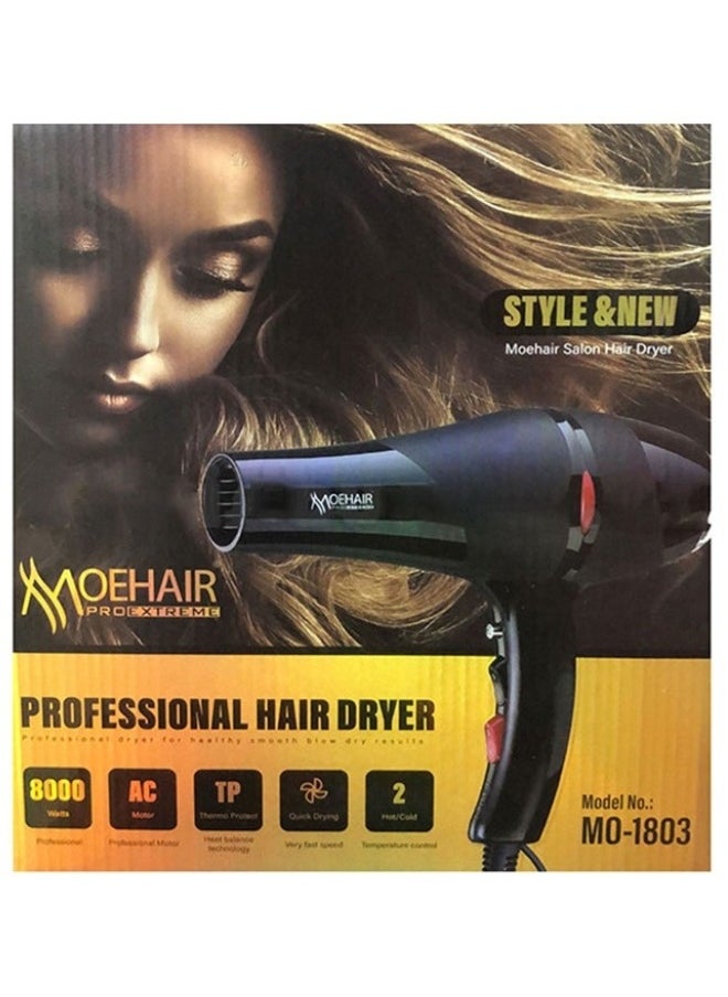 MOHAIR - Moehair ProExtreme Professional Hair Dryer Air Blower 2 Speed ​​Hair Volumizer Air Blower 8000W - Image 1