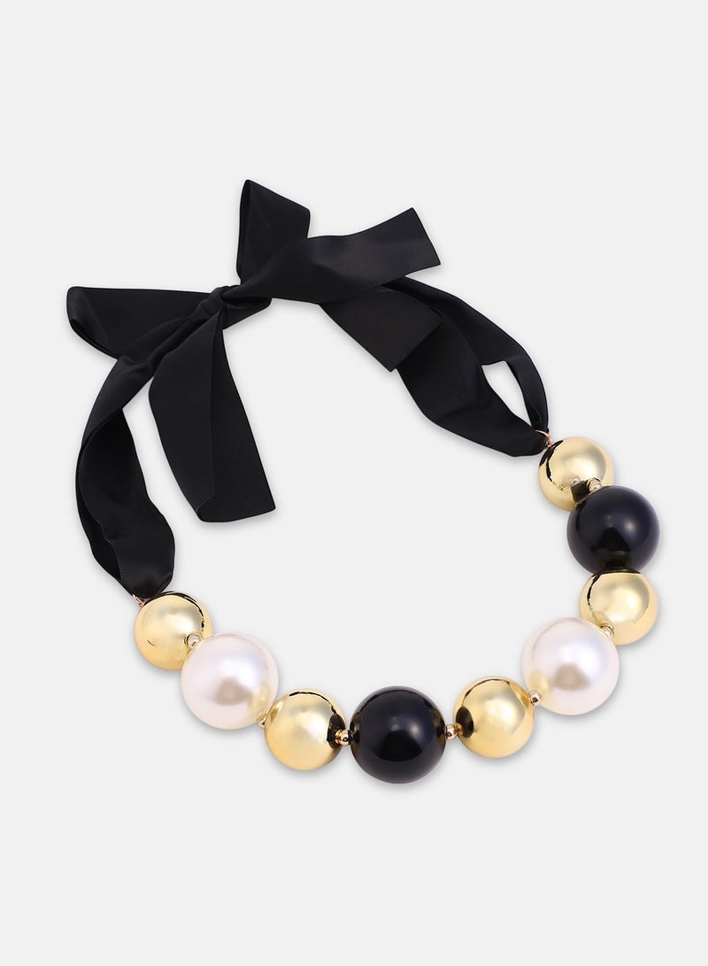 SOHI MajestÃ© Block Collar Artificial Necklace Jewellery - Image 4