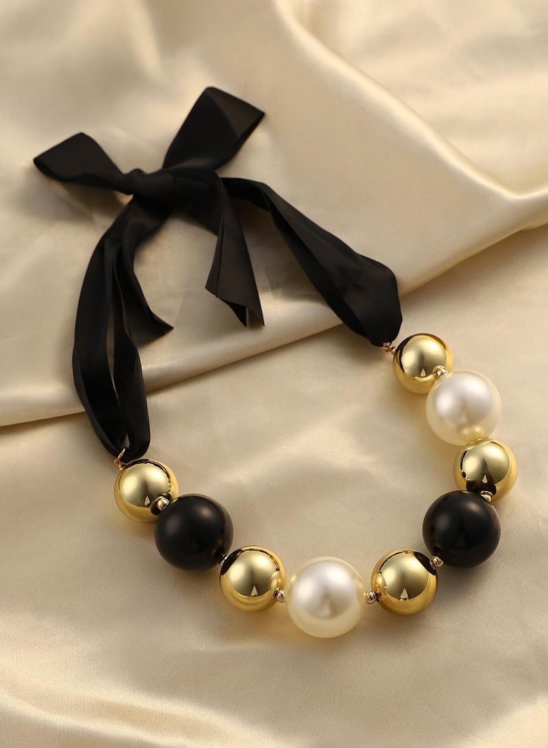 SOHI MajestÃ© Block Collar Artificial Necklace Jewellery - Image 1
