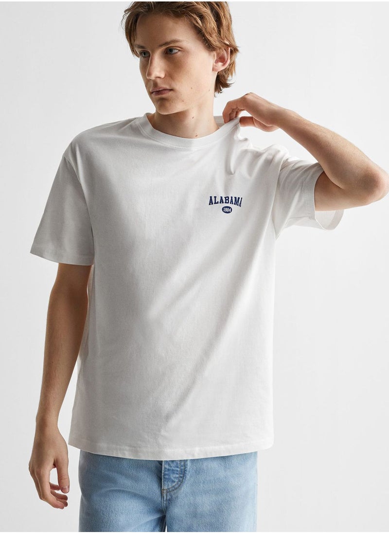 MANGO - Kids Alabama Back Print T-Shirt - Image 1