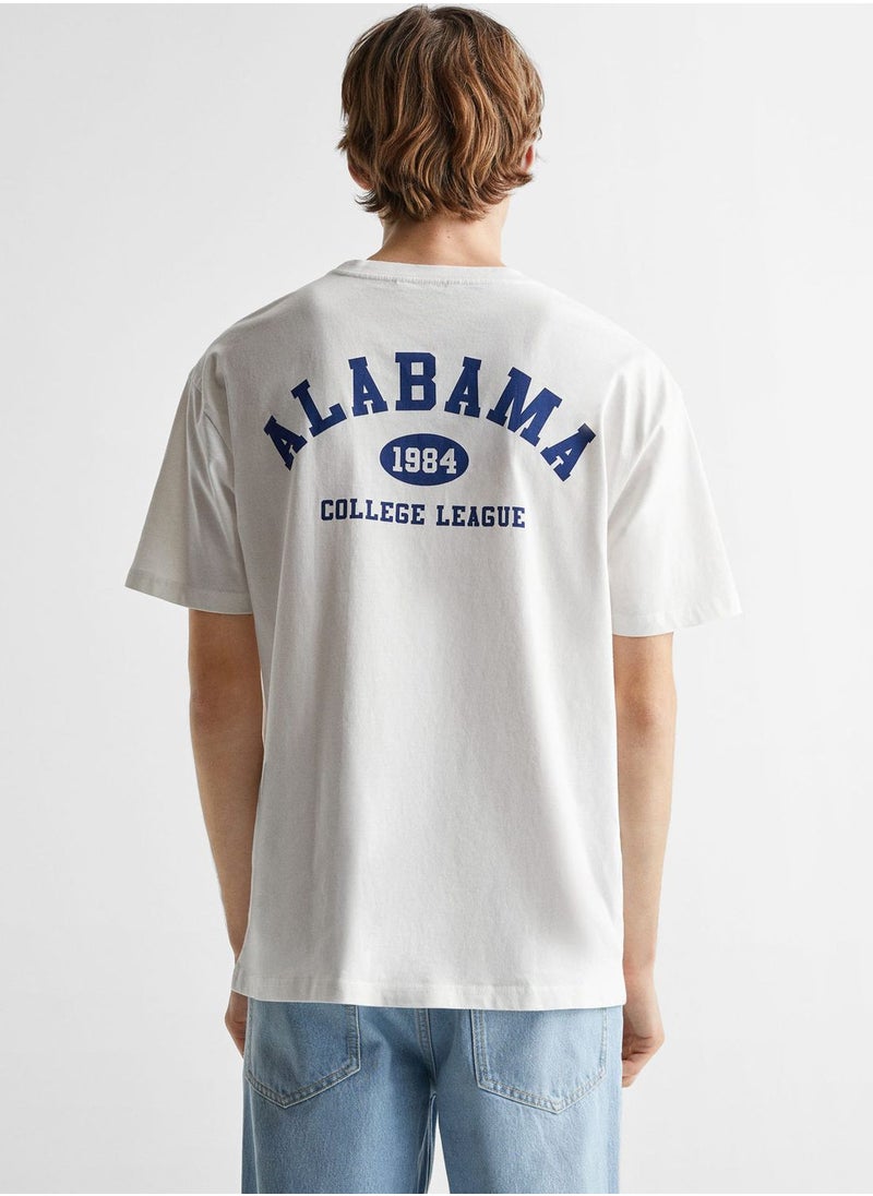 MANGO - Kids Alabama Back Print T-Shirt - Image 1