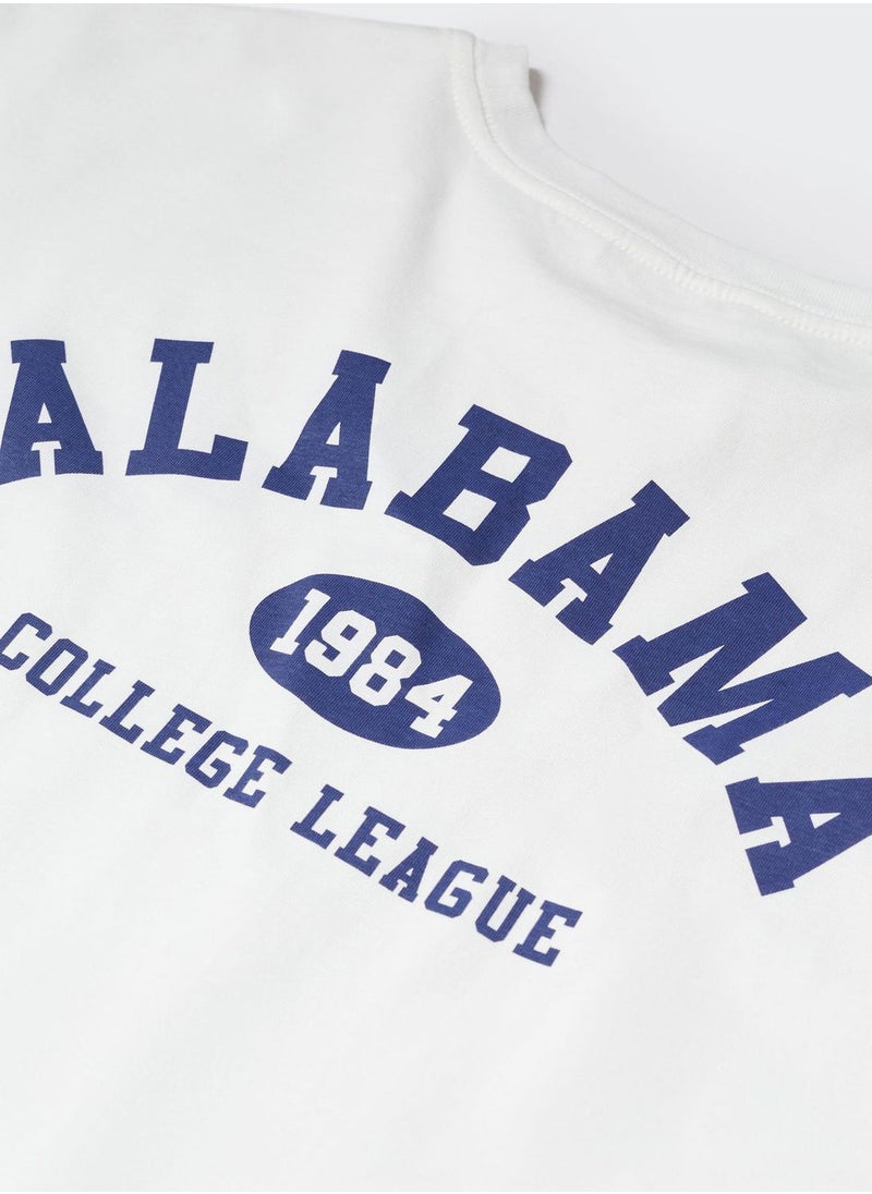 MANGO - Kids Alabama Back Print T-Shirt - Image 1