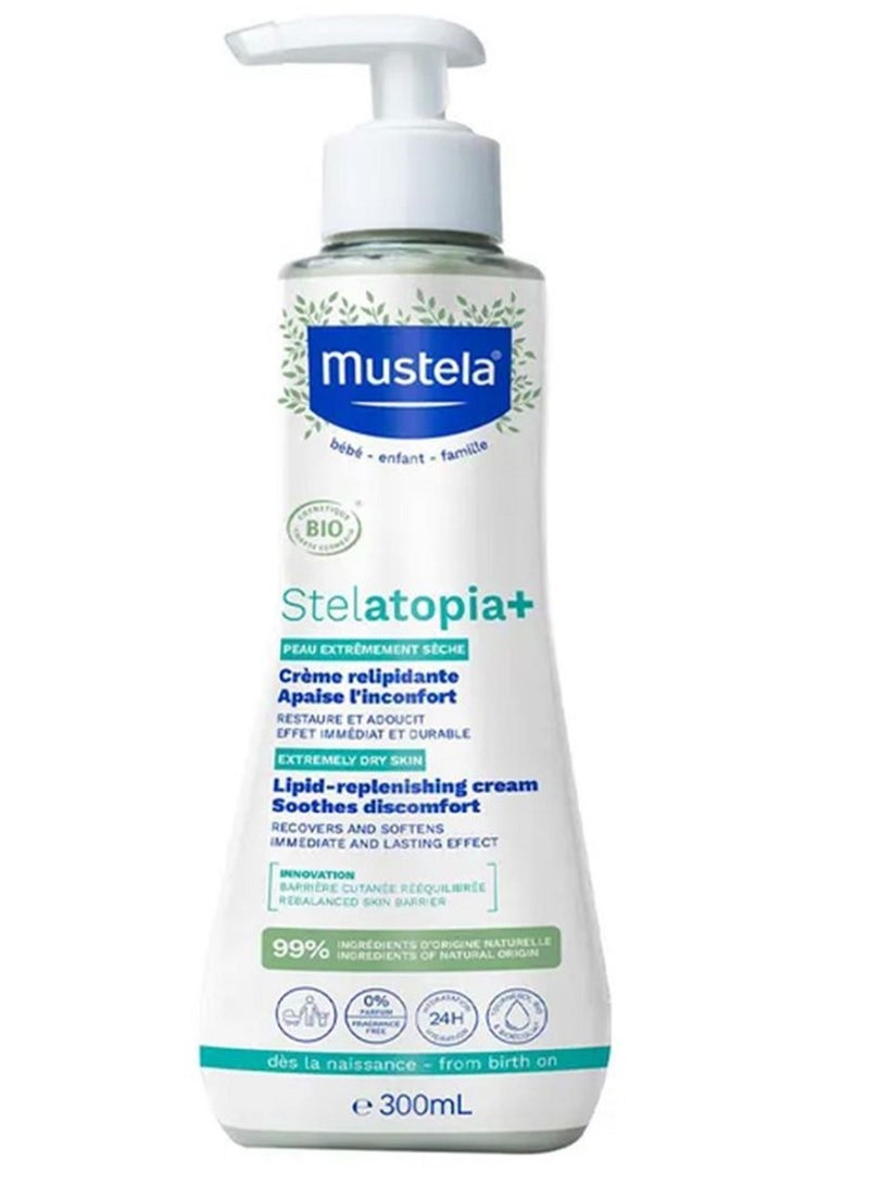 Mustela Stelatopia + Lipid Replenishing Baby Cream For Extremely Dry Skin 300ml - Image 1