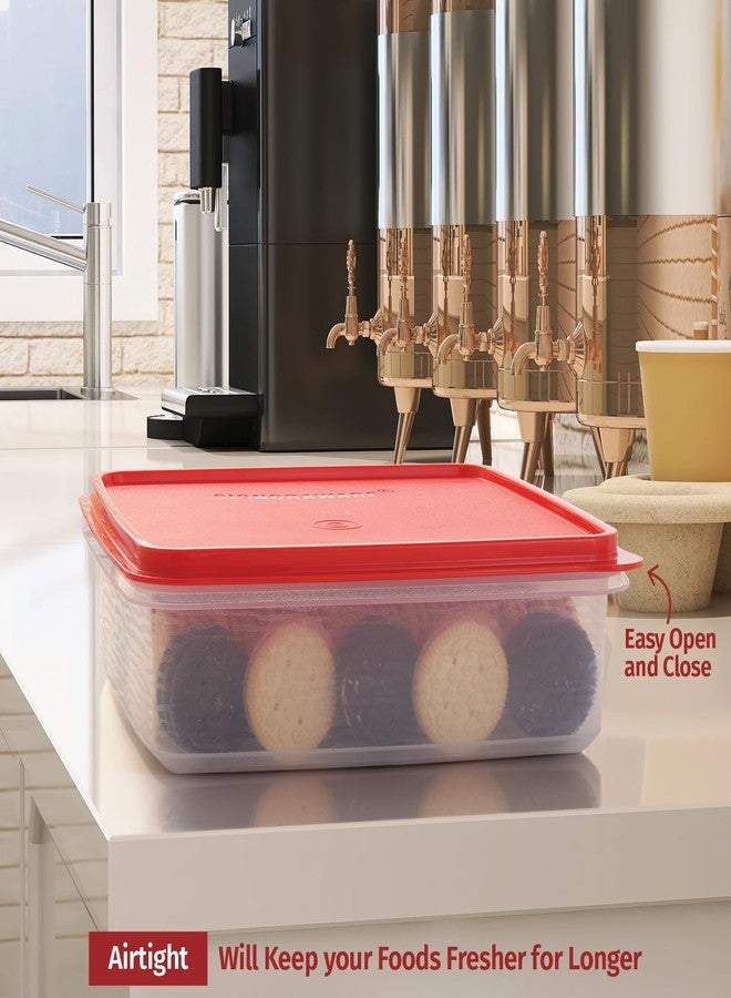 Signoraware Plastic Storage Containers with Lids - 2-Pack 3L Cupcake Carrier - Leakproof Cookie Storage Containers Airtight - BPA-Free Plastic Containers with Lids for Food Storage, Meal Prep, Leftovers, Cupcakes - Image 3