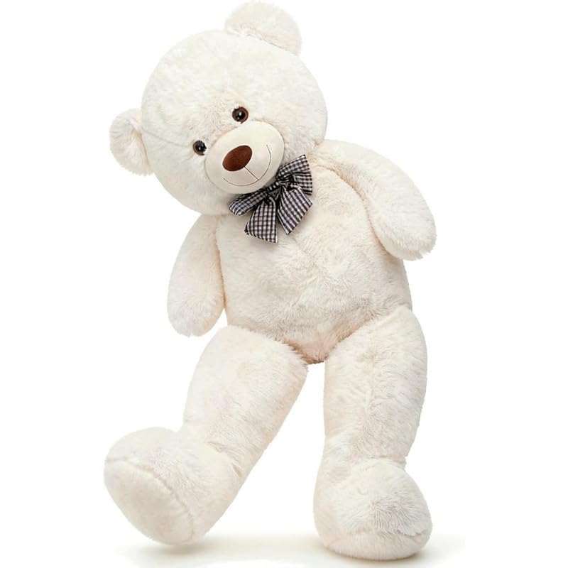 MOSU Giant Teddy Bear 6 Feet Big Cream Stuffed Animal Stuffed Bears, Valentines Teddy Bear Gift for Women Girlfriend Boyfriend, Soft Lifesize Bear Plush for Girl Boy, Plush Gift for Kids (6 Feet) - Image 2