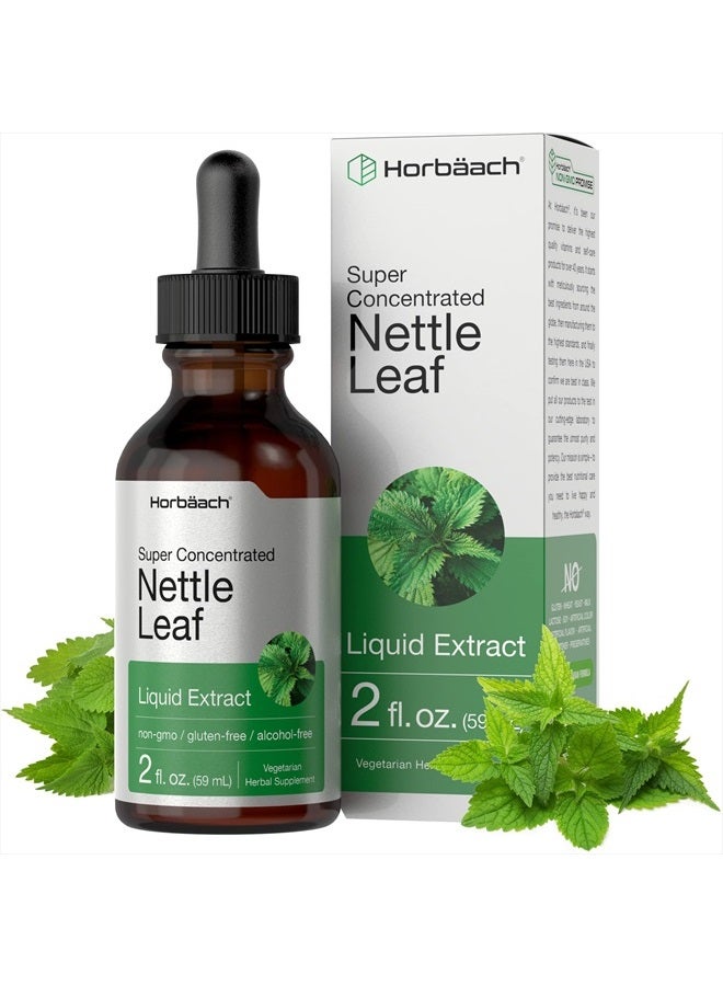 Horbäach Stinging Nettle Leaf Extract | 2 fl oz | Alcohol Free Liquid | Vegetarian, Non-GMO, Gluten Free Tincture | by Horbaach - Image 1
