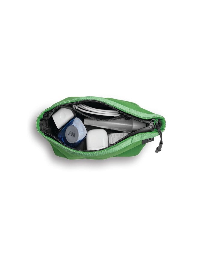 DailyObjects Large Pivot Carry All Pouch for Men and Women |Multi Storage Slip Pockets |Lightweight|Water Repellent|Portable| Recycled Nylon Zippered| Concealed Handles| For Daily Use/Travel (Green) - Image 5