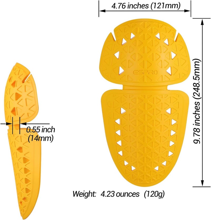 surlim Motorcycle Armor Insert Pads CE Level 2 Motorcycle Protector CE Armor for Motorcycle Jackets Pants (LAS-Elbow/Knee[CE Level 2]) - Image 4