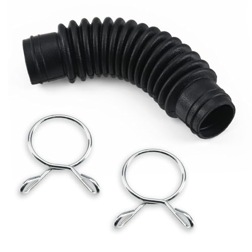 Hufopik 1 Pcs Washer Drain Hose Assembly AEM73213001 - Thicker Tub-to-Pump Connector with Stainless Steel Hose Clamps - Compatible with LG Washing Machines - Image 1