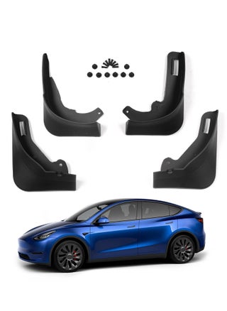Mud Flaps Splash Guards Fender, Front Rear Mudguard Kit Auto Fender Mudflaps with Screws Full Protection Customized No Need to Drill Holes Fit for Tesla Model Y Set of 4 - pzsku/Z0E1B18B24D316BE740FDZ/45/_/1677838446/1007e271-27d7-49d4-b9b6-b2d7fdae507a