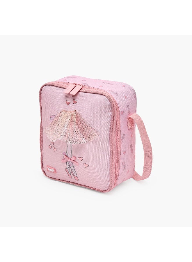 YOLO Lunch Bag-Ballerina-1 Cmprt- (Polyester) Pink \ 21X25X10.5 - Image 5