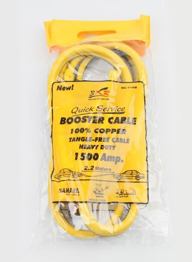 3XR Premium Jumper Cables - 100% Copper 1500Amp Heavy Duty Booster Cables, 2.2M Tangle-Free - Image 2