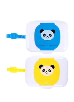 Excefore 2 Pcs Baby Wipes Dispenser, Travel Portable Wipes Case, Refillable Wipe Dispensers, Suitable for Car Bathroom Living Room Outdoor Use  - Image 1