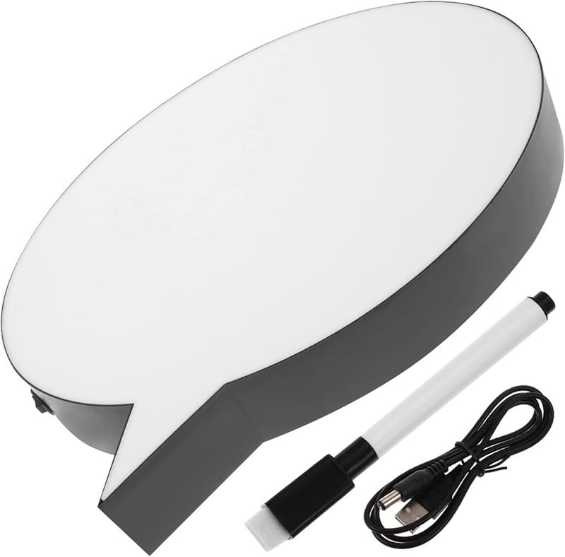 Angoily 40W LED Light Up Dry Erase Board Cloud Shaped Message Board Customizable Sign - Image 2