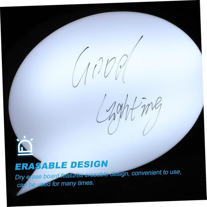 Angoily 40W LED Light Up Dry Erase Board Cloud Shaped Message Board Customizable Sign - Image 4