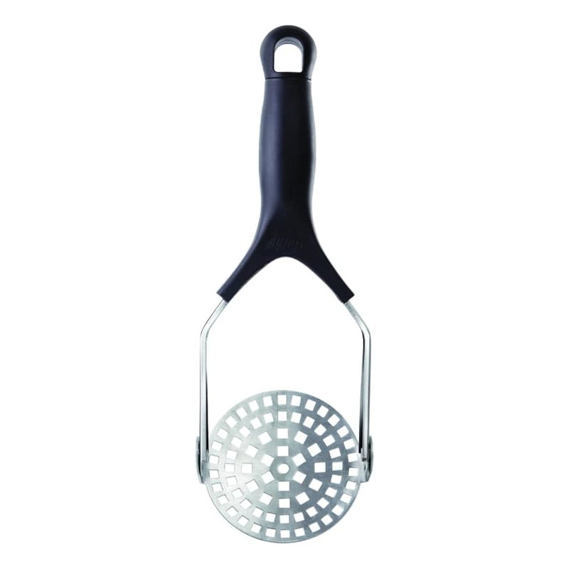 Anjali Stainless Steel Flexible Potato Masher Take Less Space Gives a Good Grip for Vegetable Smasher Boiled Potatoes Pav Bhaji Stuffed Paratha Silver PM04 - Image 1