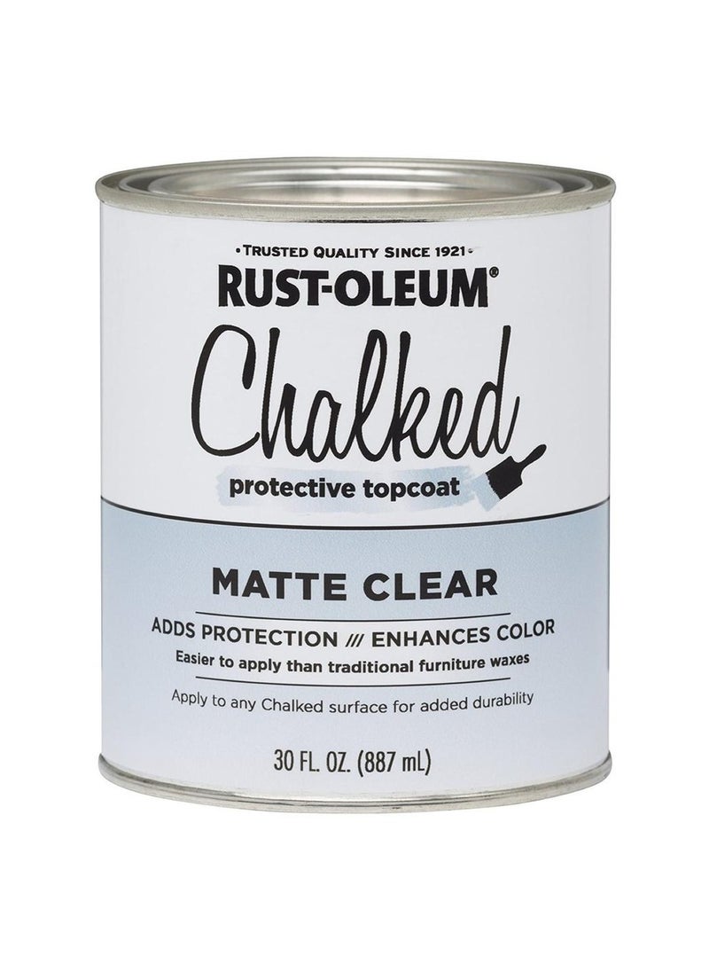 RUST-OLEUM - Chalked Protective Topcoat Paint (887 ml, Matte Clear) - Image 1