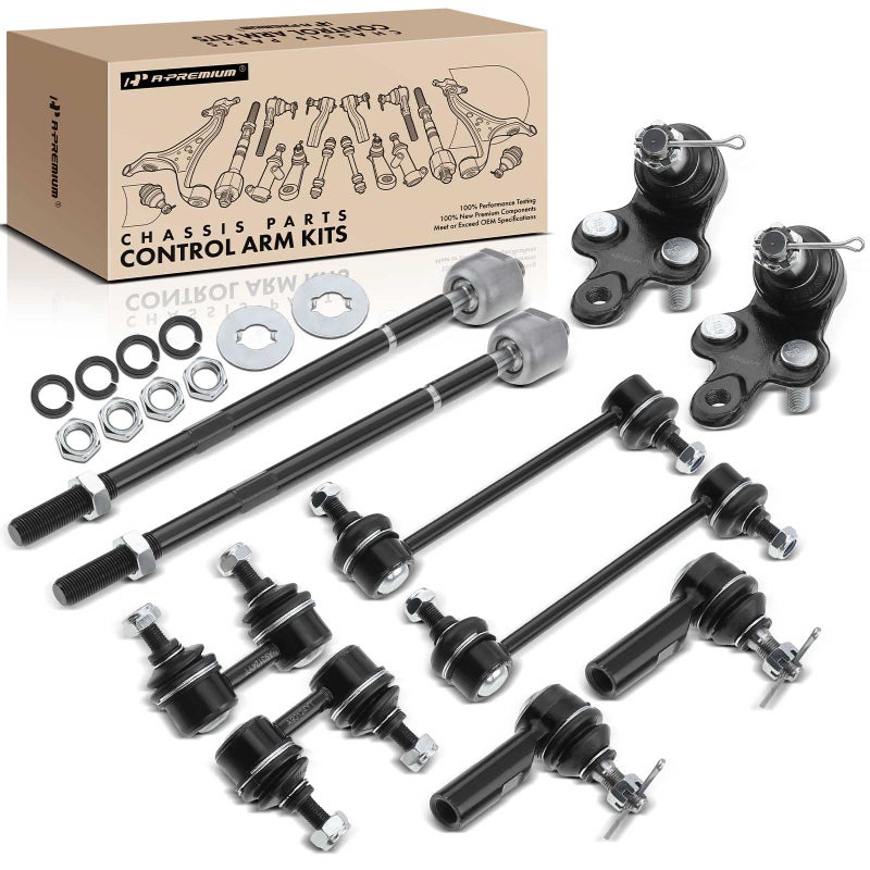 APremium Set of 10 Front Lower Ball Joint Inner Outer Tie Rod End Front Rear Sway Bar Link Compatible with Toyota Camry 19921996 Avalon 19951996 Lexus ES300 19921996