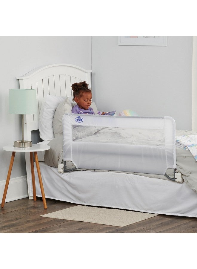 Regalo Swing Down Bed Rail Guard With Reinforced Anchor Safety System - Image 1