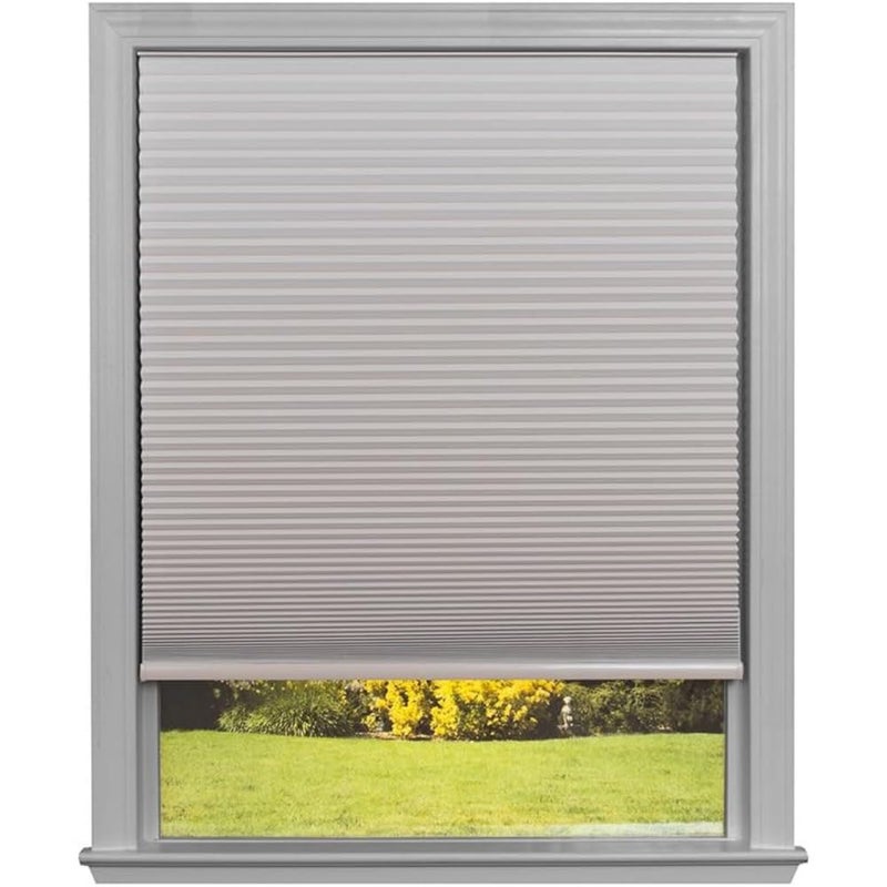Redi Shade No Tools Easy Lift TrimatHome Cordless Cellular Blackout Fabric Shade Natural 36 W x 64 L Fits windows 19 36 - Image 1