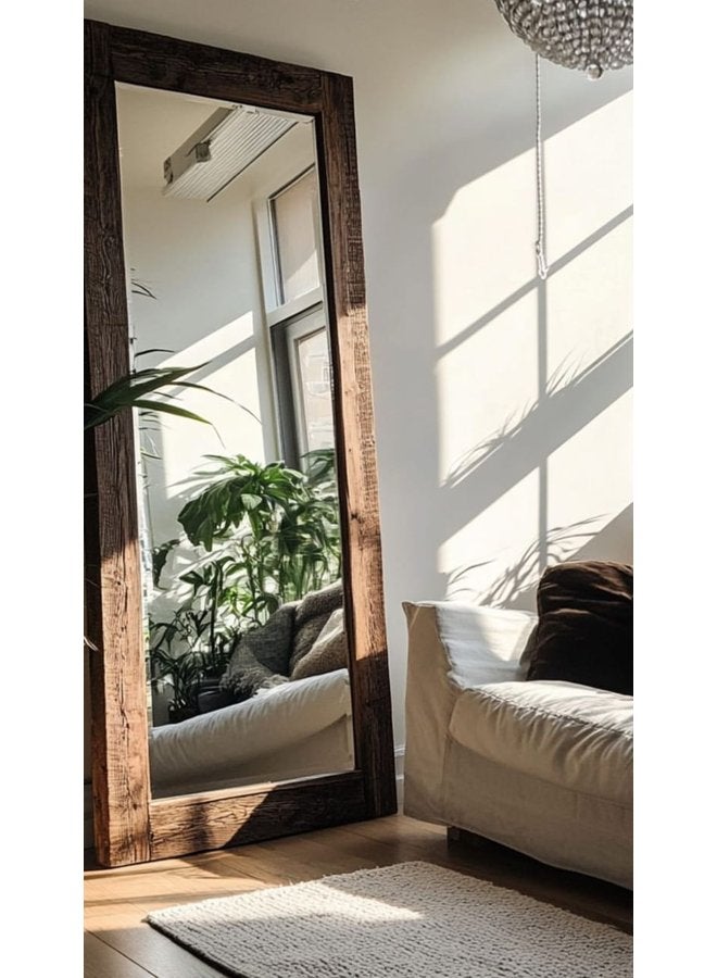 Art Wood Stand Mirrors Brown 4X175X70 Cm 