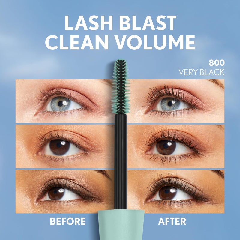 CoverGirl Lash Blast Clean Volume Mascara, Vegan Formula, Volumizing, Smudge-Proof, Pitch Black, 1 Count - Image 5