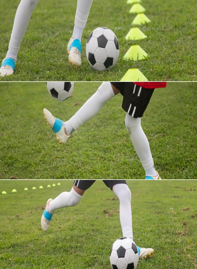 TYSS Youth Soccer Cleat Lace Bands- Soccer Lace Bands Cover Protector Kids - Soccer Shoe Laces Keeper 1 Pair (Blue) - Image 5