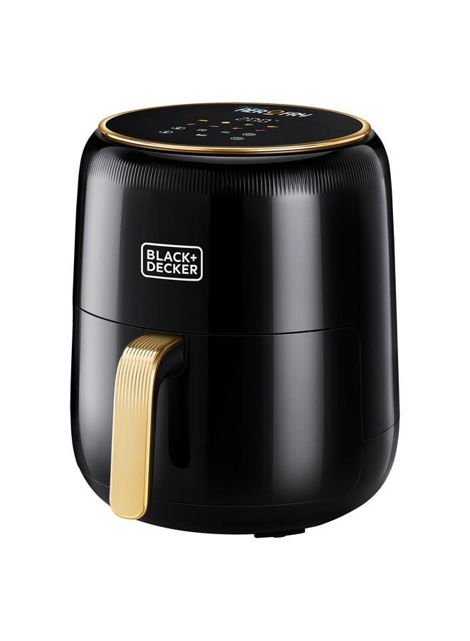 BLACK+DECKER 8-In-1 Digital Air Fryer, 4.5L Non-Stick Basket, 1500W, Rapid Air Technology, LED Touch Display, 24-Hour Delay Timer, Auto-Off Safety, Dishwasher Safe Basket 4.5 L 1500 W AF4510-B5 Black - Image 2