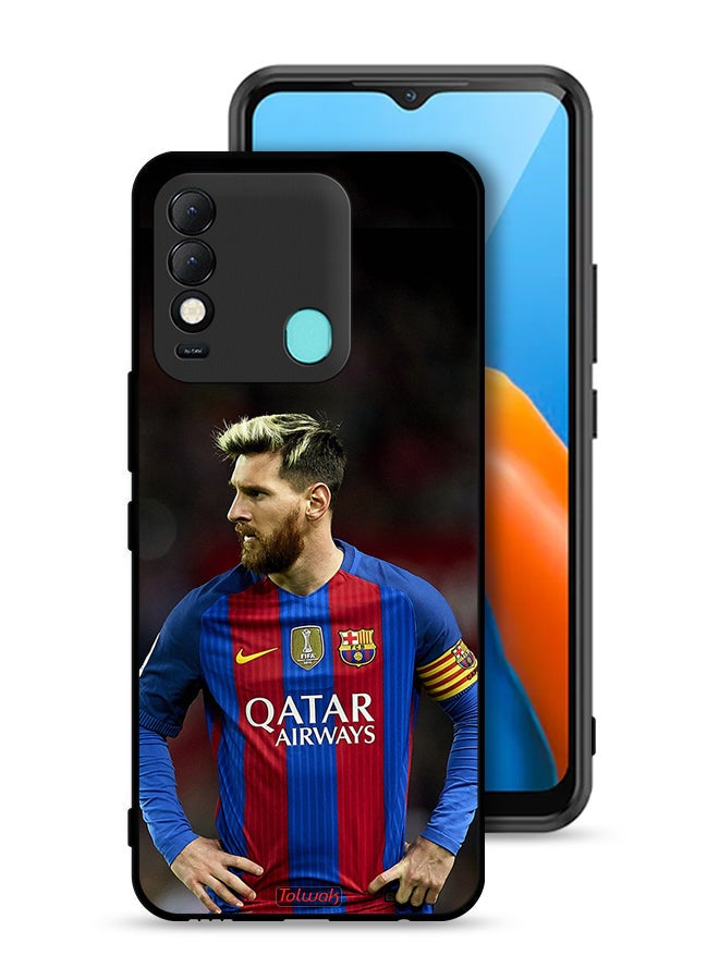 Tolwak Tecno Spark 8 Protective Case Cover Messi Barcelona - Image 1