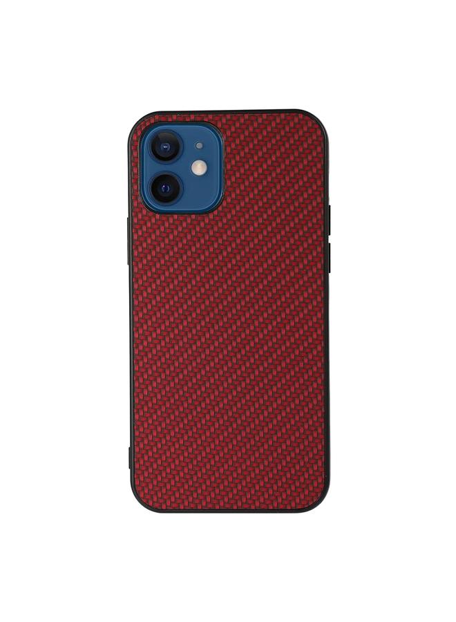 Zaboon Case For iPhone 12 Carbon Fiber Skin PU + PC + TPU Shockprof Protective Case - Image 1