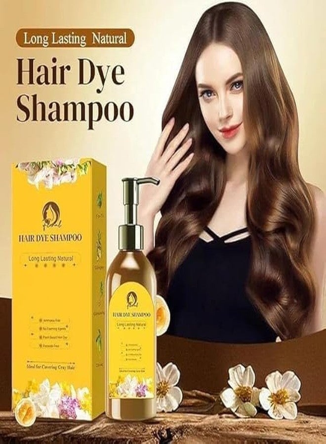 Japanese Hair Dye Shampoo for Women and Men, Plant-Based Dye, Ammonia-Free, Paraben-Free, Natural and Long-Lasting Colour, 300ml - Image 2