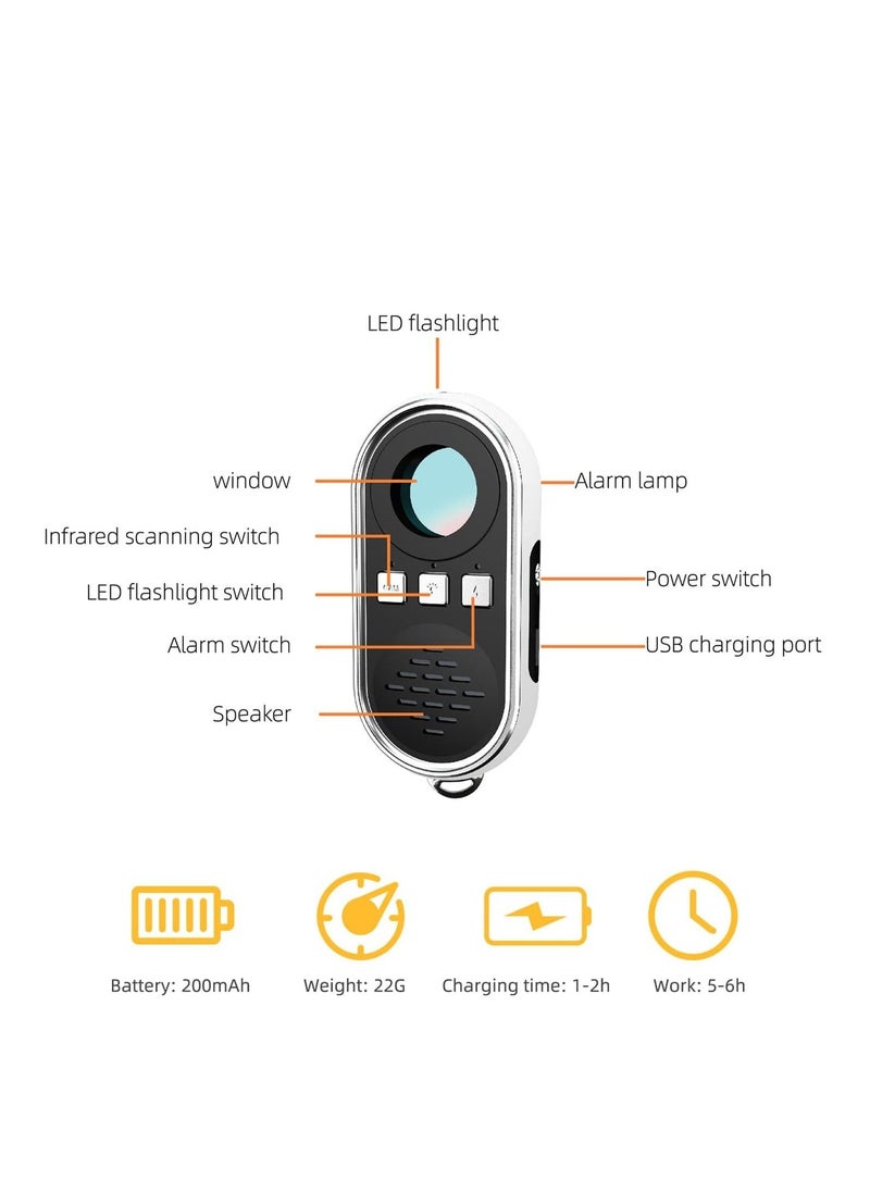 Generic - Invisible Camera Detectors Portable Detector Detect Covert Wireless Surveillances Camera Hidden Camera Tracking Scanner - Image 1