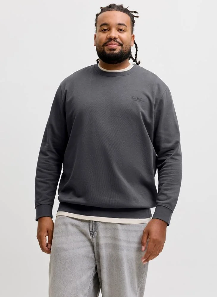 جاك اند جونز Graphic Regular Fit Plus size Sweatshirt