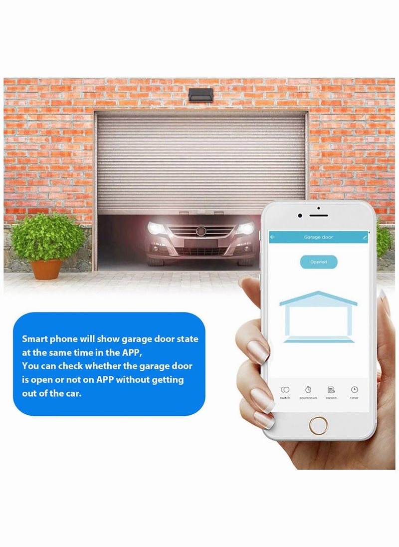 Generic - Smart WiFi Garage Door Switch Controller Remote Control Graffiti Smart Voice Control Door Opener Compatible with Alexa Google Home SmartLife Tuya Wif Control No Hub Required - Image 1