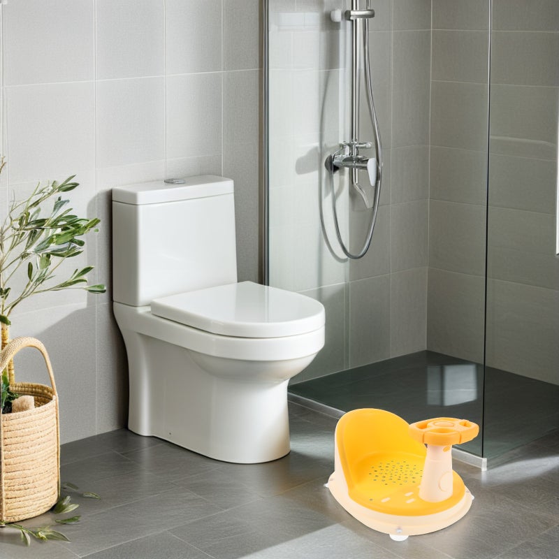 🚽 كرسي استحمام بتصميم غير قابل للانزلاق دعم استحمام من البولي بروبيلين والتيرموبلاستيك مع تصريف - Image 2